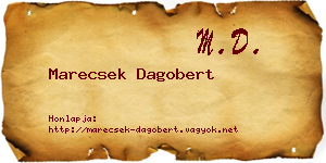 Marecsek Dagobert névjegykártya